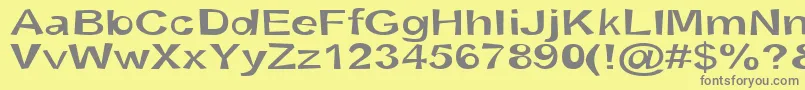 SnottSemibold Font – Gray Fonts on Yellow Background