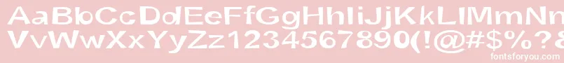 SnottSemibold Font – White Fonts on Pink Background
