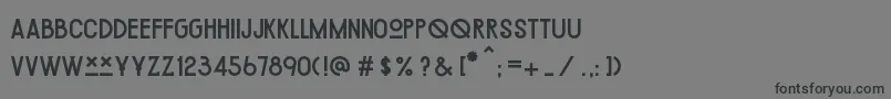ChipotleRegular Font – Black Fonts on Gray Background