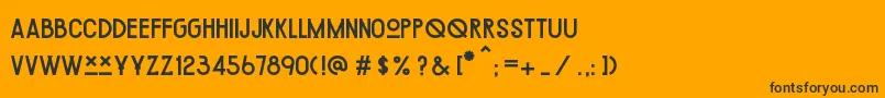 ChipotleRegular Font – Black Fonts on Orange Background