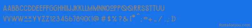 ChipotleRegular Font – Gray Fonts on Blue Background