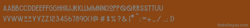 ChipotleRegular Font – Gray Fonts on Brown Background