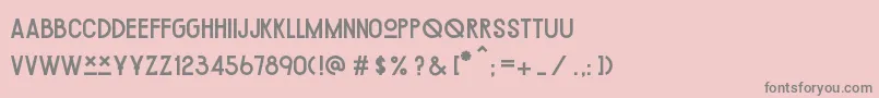ChipotleRegular Font – Gray Fonts on Pink Background