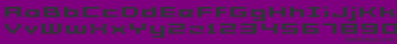 フォントGrixelAcme5WideBoldXtnd – 紫の背景に黒い文字