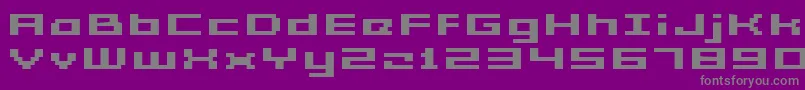 Шрифт GrixelAcme5WideBoldXtnd – серые шрифты на фиолетовом фоне