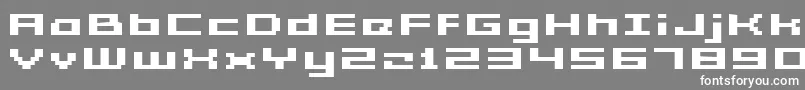 Шрифт GrixelAcme5WideBoldXtnd – белые шрифты на сером фоне