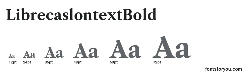 LibrecaslontextBold (111064) Font Sizes