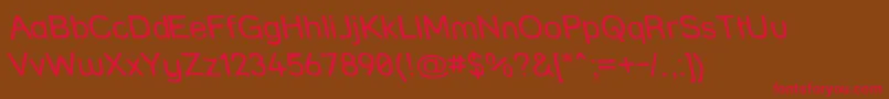 Strfrhr Font – Red Fonts on Brown Background