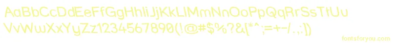 Więcej informacji o czcionce Strfrhr Czcionka Strfrhr – żółte czcionki