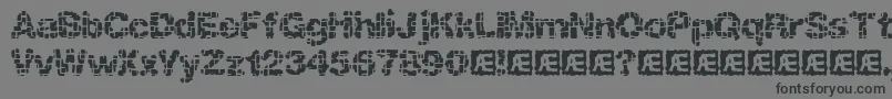 Шрифт KatalystInactiveBrk – чёрные шрифты на сером фоне