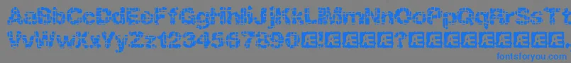 KatalystInactiveBrk Font – Blue Fonts on Gray Background