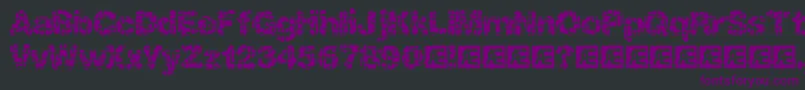 KatalystInactiveBrk Font – Purple Fonts on Black Background