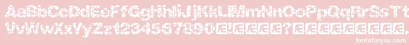 KatalystInactiveBrk Font – White Fonts on Pink Background
