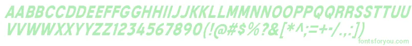 MixolydianTitlingBdIt Font – Green Fonts on White Background