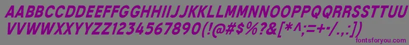 MixolydianTitlingBdIt Font – Purple Fonts on Gray Background