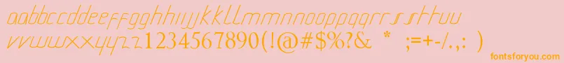 MiuraDanielmontes Font – Orange Fonts on Pink Background