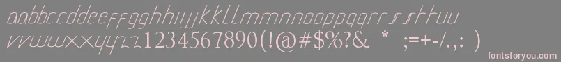 MiuraDanielmontes Font – Pink Fonts on Gray Background