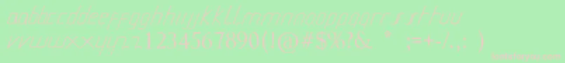 MiuraDanielmontes Font – Pink Fonts on Green Background