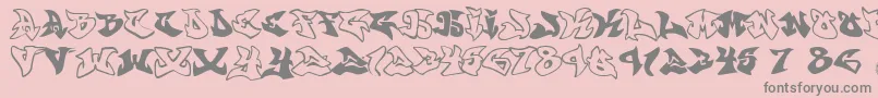 Graffonti.Atomic.Bomb.Fontvir.Us Font – Gray Fonts on Pink Background