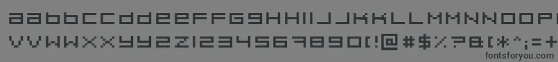 Шрифт Pixeldue – чёрные шрифты на сером фоне