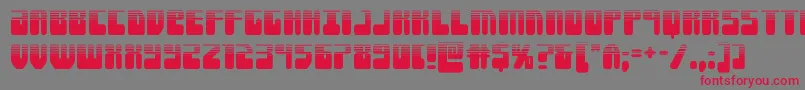 Forcemajeurehalf Font – Red Fonts on Gray Background