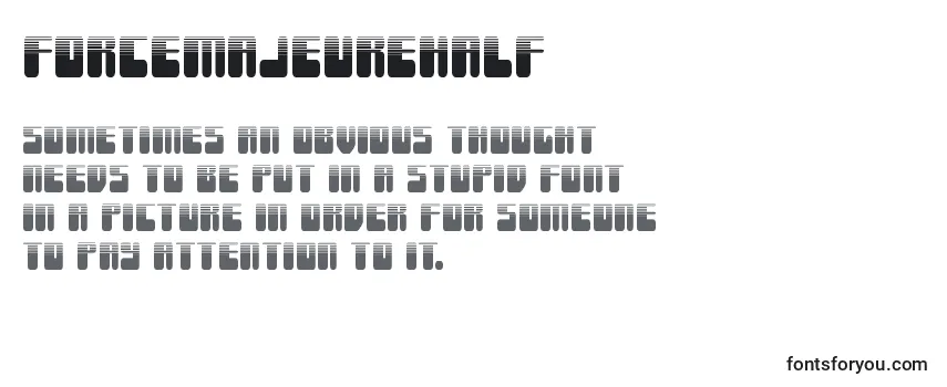 Review of the Forcemajeurehalf Font