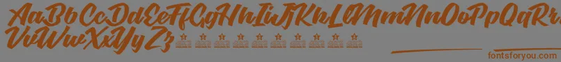 GracelandPersonalUse Font – Brown Fonts on Gray Background