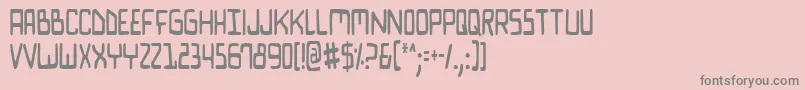 BionicComicCondensed Font – Gray Fonts on Pink Background