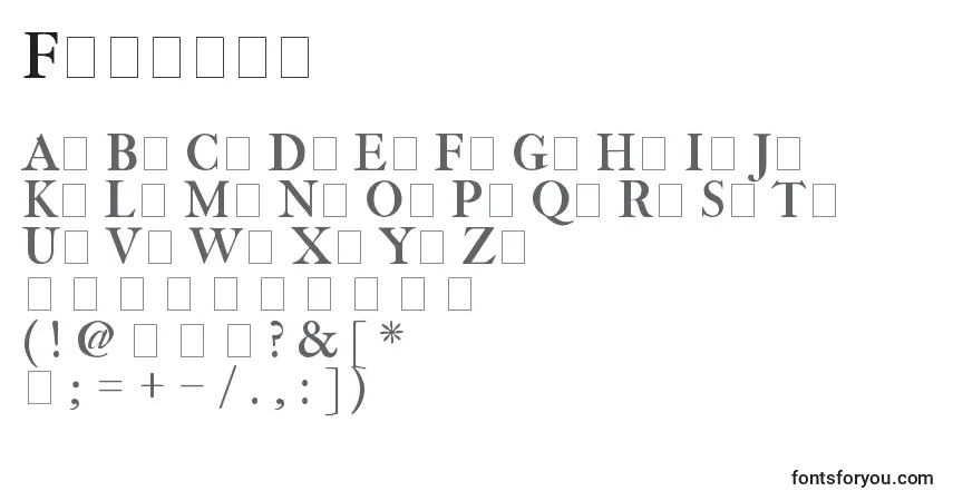 Fetlrm2-fontti – aakkoset, numerot, erikoismerkit