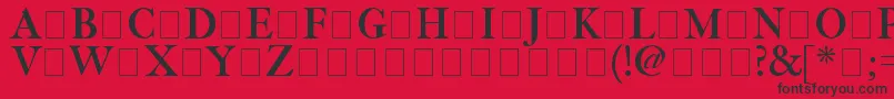 Fetlrm2 Font – Black Fonts on Red Background