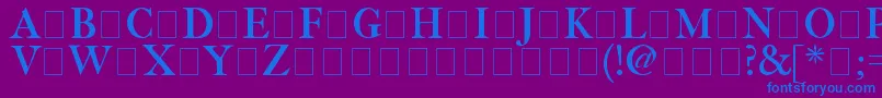Fetlrm2 Font – Blue Fonts on Purple Background