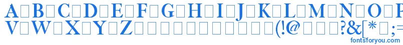 Fetlrm2 Font – Blue Fonts on White Background