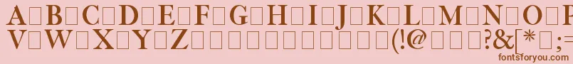 Fetlrm2 Font – Brown Fonts on Pink Background