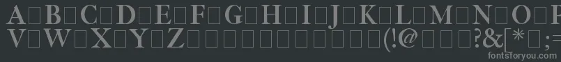 Fetlrm2 Font – Gray Fonts on Black Background