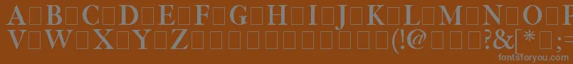 Fetlrm2 Font – Gray Fonts on Brown Background