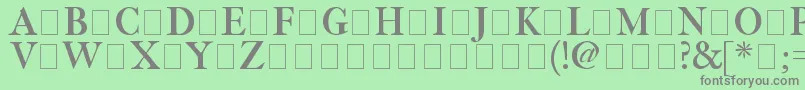 Шрифт Fetlrm2 – серые шрифты на зелёном фоне