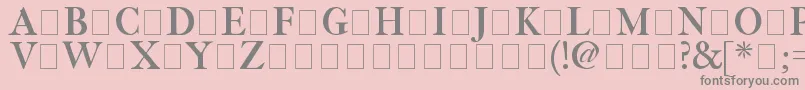 Fetlrm2 Font – Gray Fonts on Pink Background