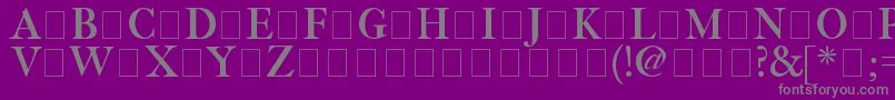 Fetlrm2 Font – Gray Fonts on Purple Background