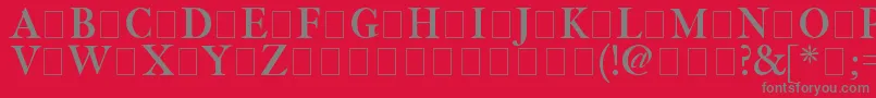Шрифт Fetlrm2 – серые шрифты на красном фоне