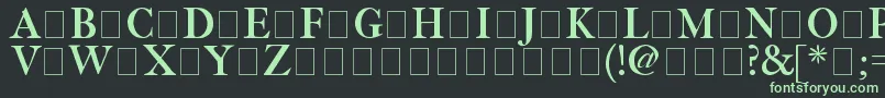 Fetlrm2 Font – Green Fonts on Black Background
