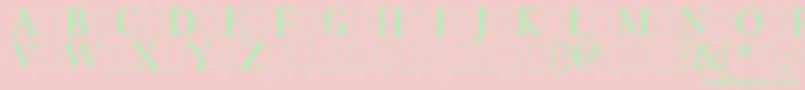 Fetlrm2 Font – Green Fonts on Pink Background