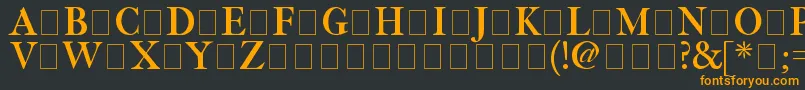 Шрифт Fetlrm2 – оранжевые шрифты на чёрном фоне