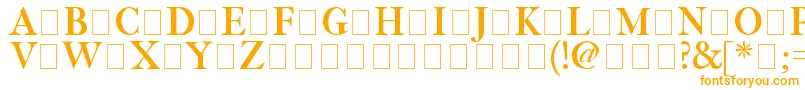 Шрифт Fetlrm2 – оранжевые шрифты на белом фоне
