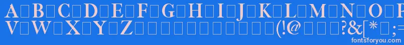 Шрифт Fetlrm2 – розовые шрифты на синем фоне