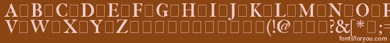 Fetlrm2 Font – Pink Fonts on Brown Background