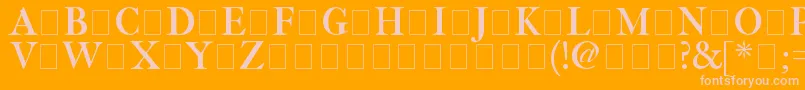 Шрифт Fetlrm2 – розовые шрифты на оранжевом фоне