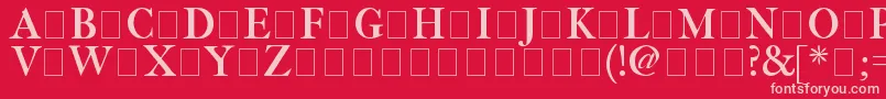 Шрифт Fetlrm2 – розовые шрифты на красном фоне