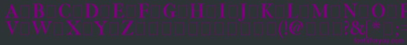 Шрифт Fetlrm2 – фиолетовые шрифты на чёрном фоне
