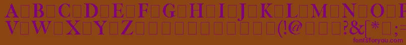 Шрифт Fetlrm2 – фиолетовые шрифты на коричневом фоне