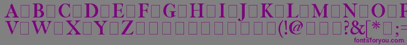 Шрифт Fetlrm2 – фиолетовые шрифты на сером фоне